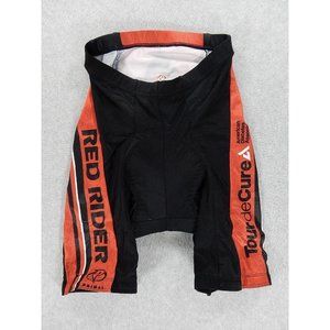 Primal Tour De Cure RED RIDER Padded Cycling Tights Shorts (Men's X-Small) Black
